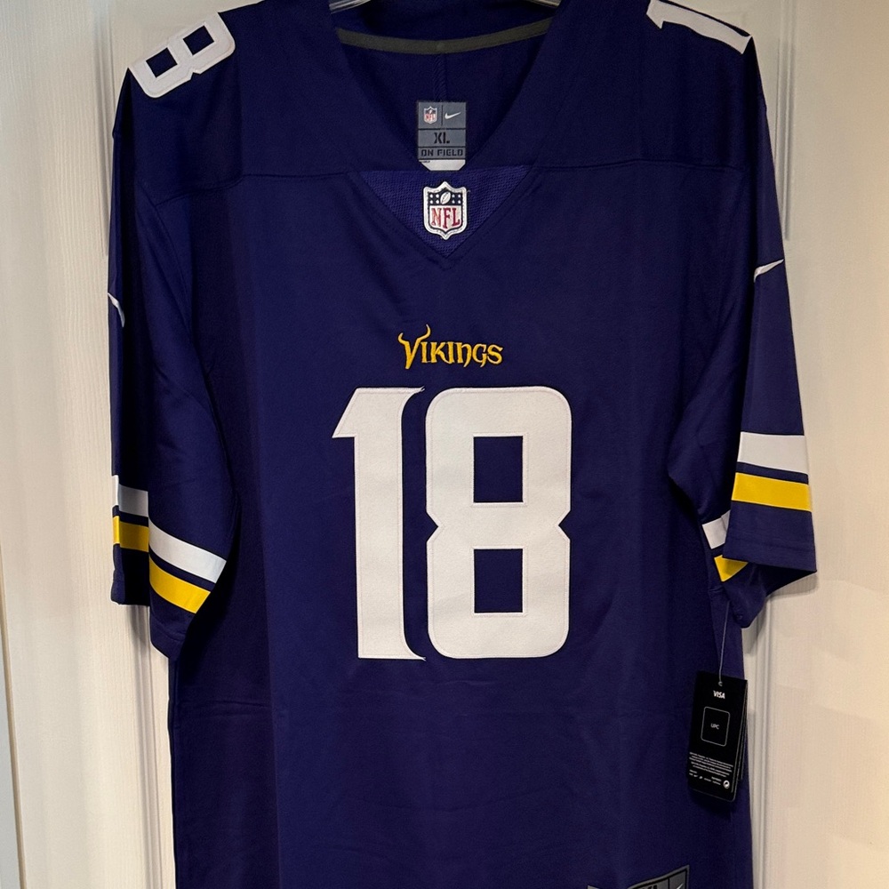 NFL Nike Justin Jefferson’s Vikings Jersey SZ-XL. NWT